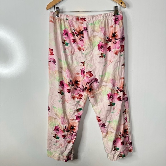 Soft Surroundings Pink Floral Pajama Set Size Medium - Picture 7 of 8